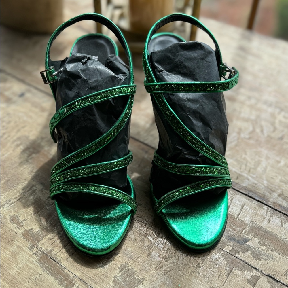 Zadig and Voltaire emerald heels